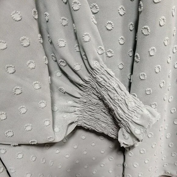 Chico's Sage Green Long Sleeve Blouse - Picture 8 of 9